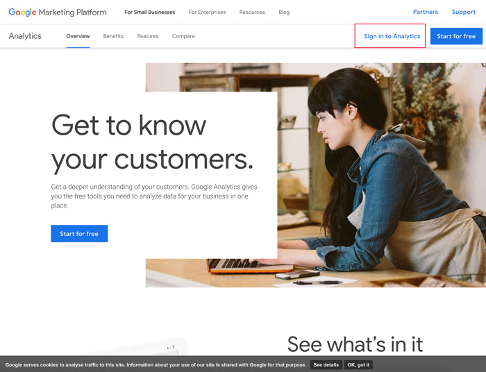 google analytics dang nhap