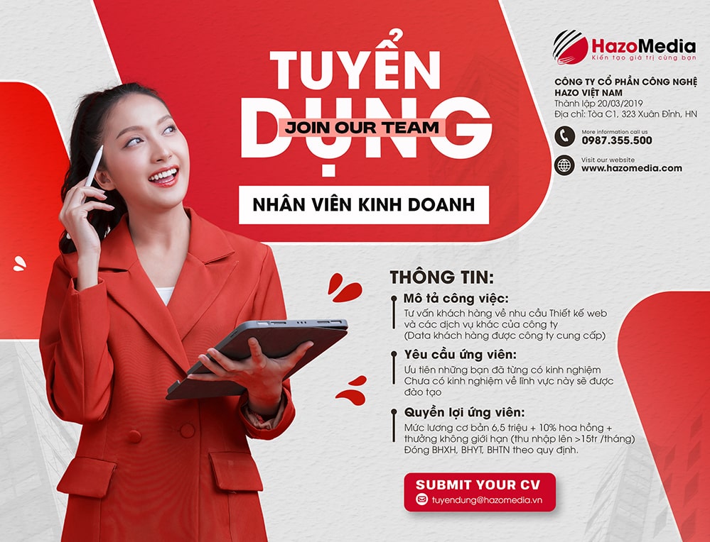 Tuyển dụng Nhân viên Kinh Doanh (Hà Nội)
